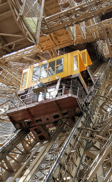 Maintenance préventive Ascenseur Est de Tour Eiffel